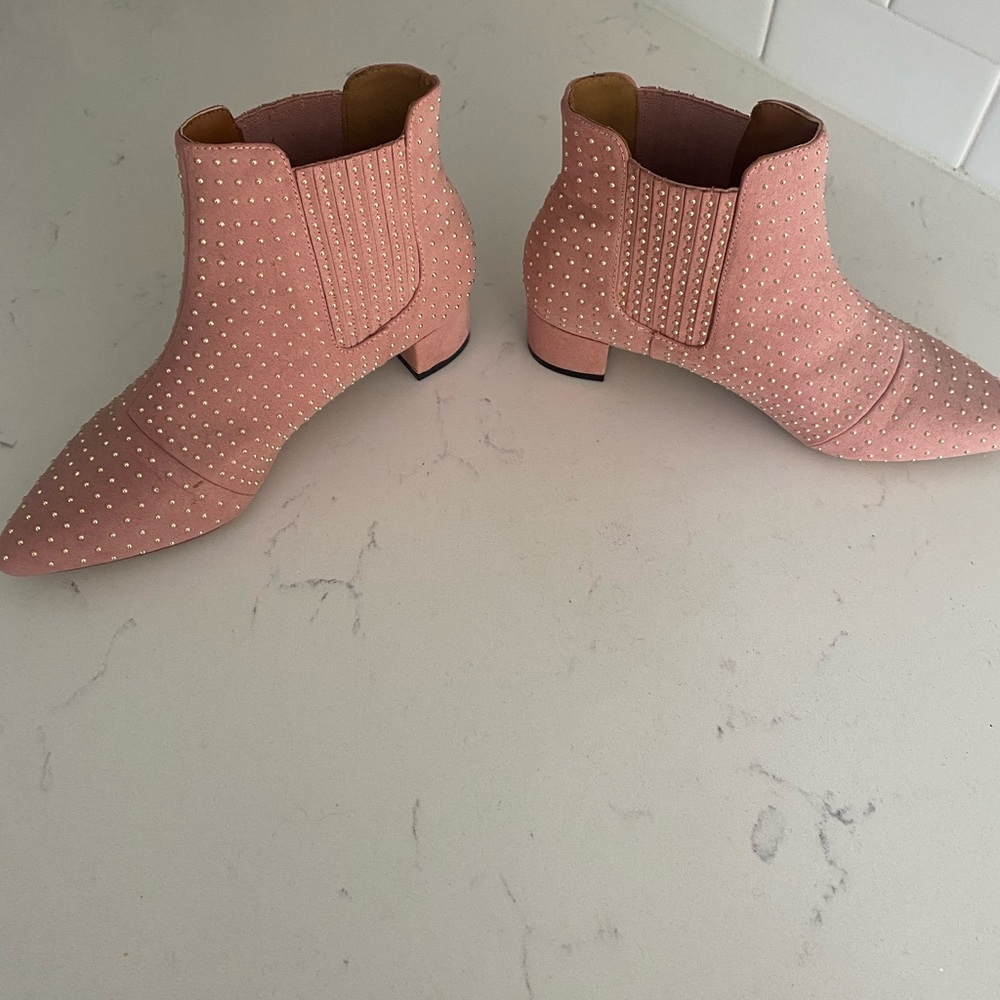 Never worn topshop boots pink